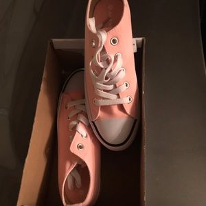 Brand new, never worn pink sneakers